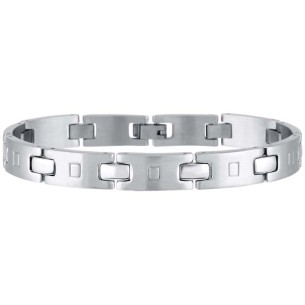 Bracelet KARLO Silver Gourmette homme chaine souple...