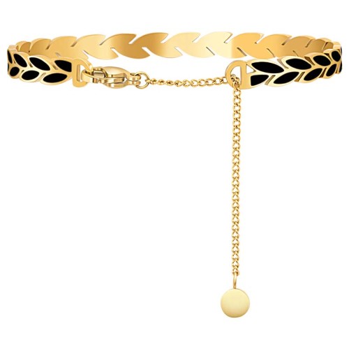 Bracelet NOGUELIA STEEL Black Gold Jonc...