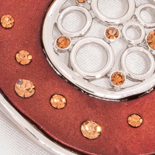 Parure AQUELONE Brown Silver Ras de cou pendentif boucles... 2