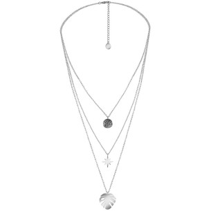 Collier LUGSBY Silver Ras de cou Multirangs à pendentif... 2