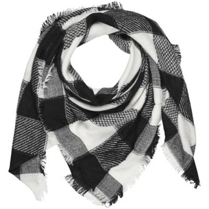 Foulard LONDONA Black & White grand carré en maille... 2