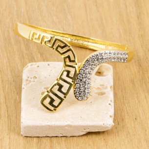 Parure GRECCA White Gold Ras de cou serti bracelet... 2