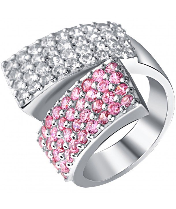 BAGUE - TWICE OF US SILVER PINK