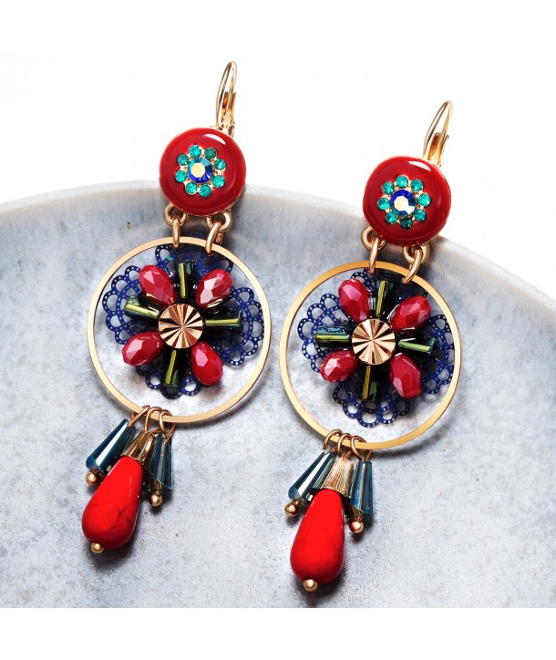 BOUCLES D'OREILLES - MARIANO CORAL GOLD