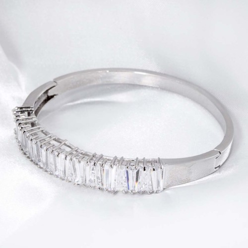 Bracelet JOANA CRYSTAL White Silver Argent et Blanc Rhodium Cristaux sertis