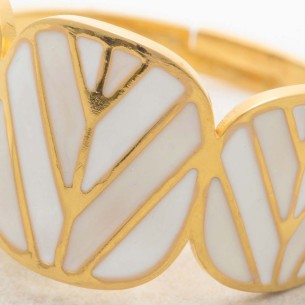 Bague DALIS White Gold Jonc réglable flexible... 2